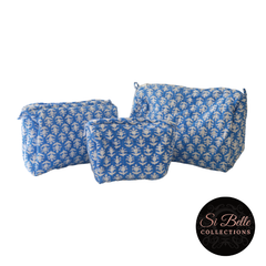 Blue Sea Toilet Bag Set of three