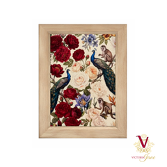 Chic Gift Card Set peacock monkey