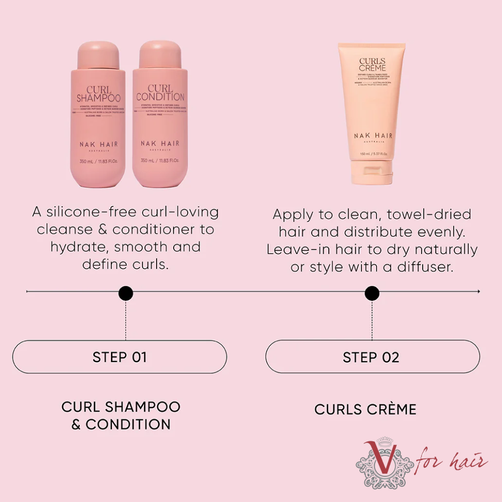 NAK - Curl Shampoo - 350ml routine