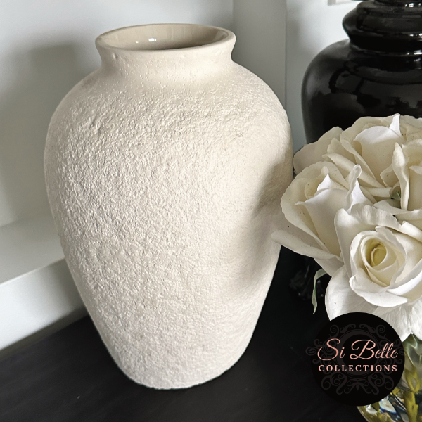 si belle collections Earthenware Artisan Urn Vase lifestyle flowers