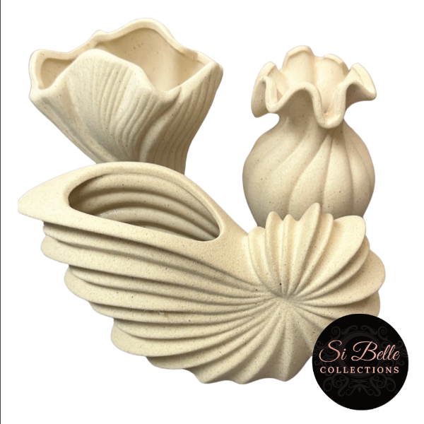 Earthenware Vase trio