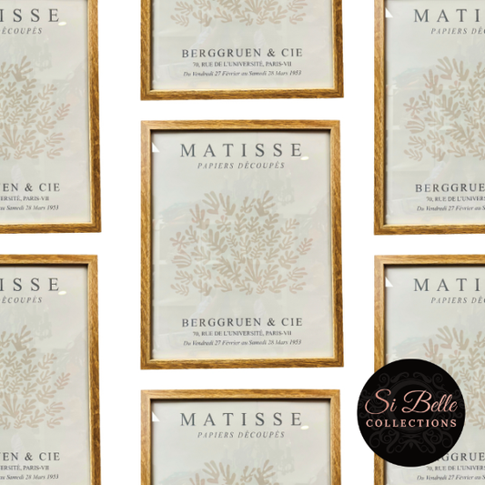 si belle collections Matisse Essence Framed Art repeated