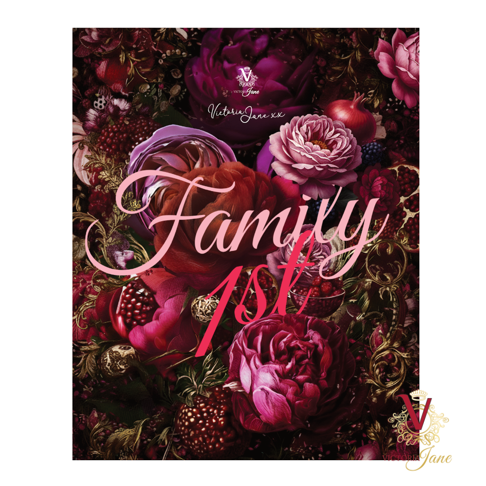 Family First Framed Edge Art victoria jane detailed close up