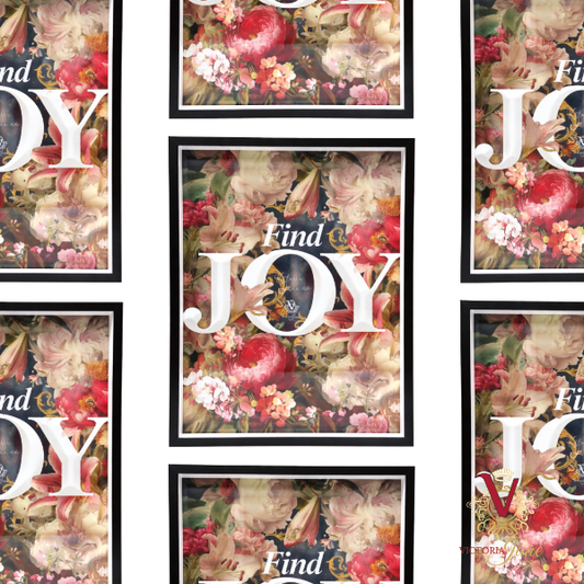 Find Joy Framed Art victoria Jane repeated