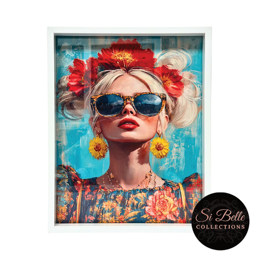 Floral Glam Framed Art