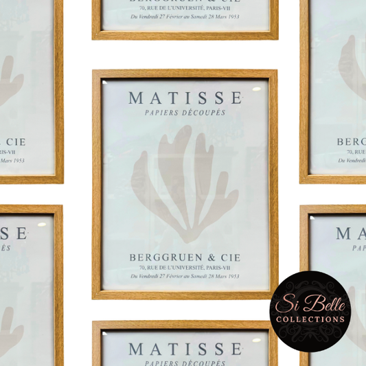 si belle collections Matisse Flow Framed Art repeated