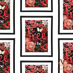 Free to Be Framed Art victoria jane repeated