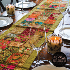 Si belle collections gold table runner styled