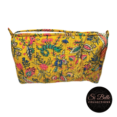 si belle collections Golden Floral Toilet Bag  single