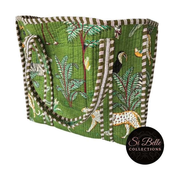 si belle collections Green Designer Tote 