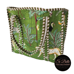 si belle collections Green Designer Tote 