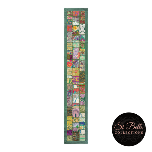 si belle collections Green Table Runner