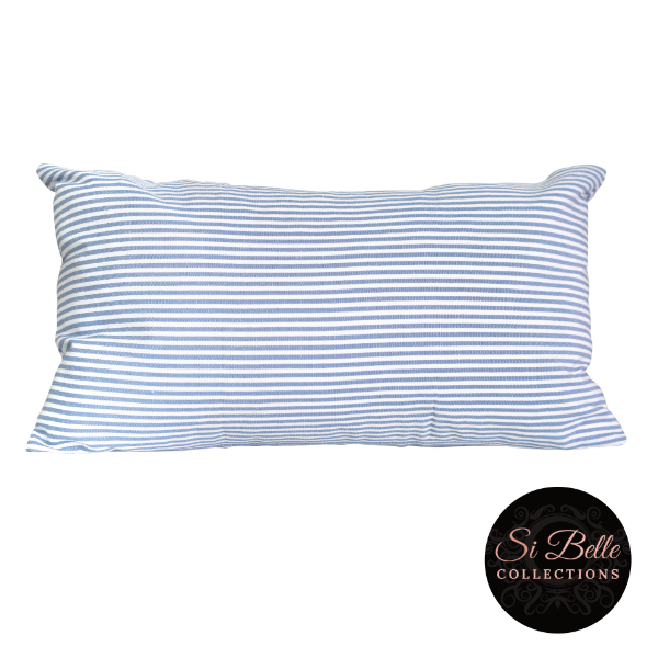 si belle collections Hamptons Blue Stripe Cushion Cover