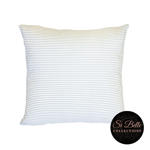 si belle collections Hamptons Blue Stripe Cushion Cover