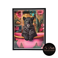 Jaguar Glam Framed Art