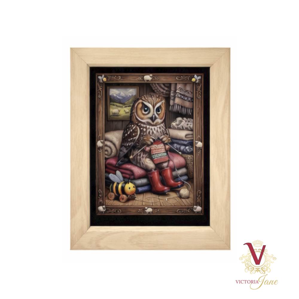 Kiwiana Gift Card Set owl knitting