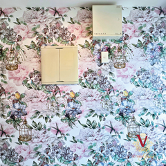 bird cage Blush Wallpaper laundry wall