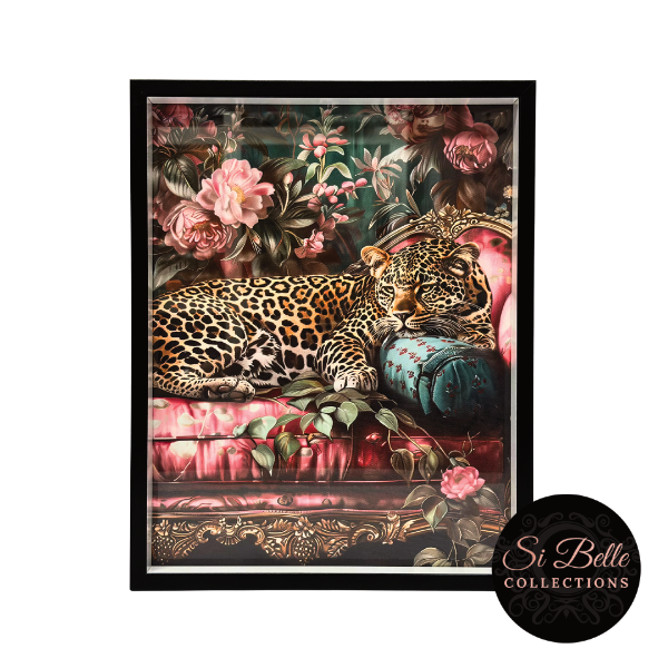 Leopard Rest Box Framed Art