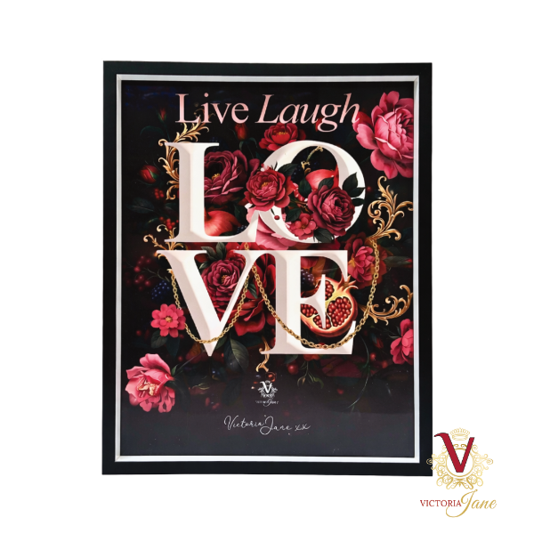 Live Laugh Love Framed Art Victoria Jane