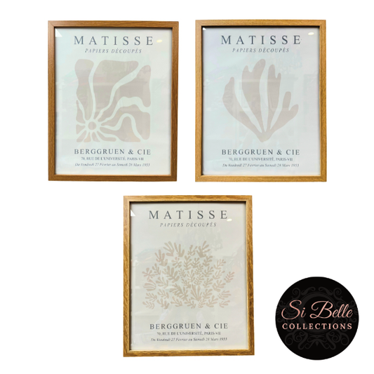 Matisse Neutrals Framed Art Bundle si belle collections