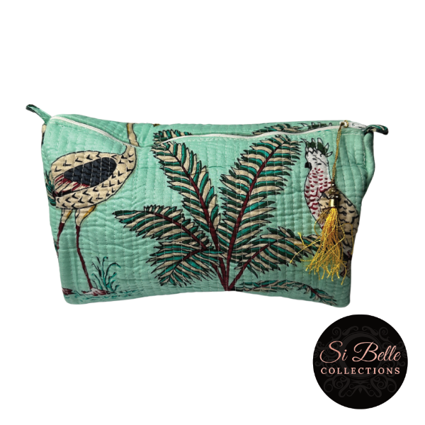 si belle collections Mint Jungle Toilet Bag single