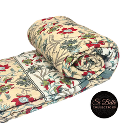 Pale Cream Quilt rolled