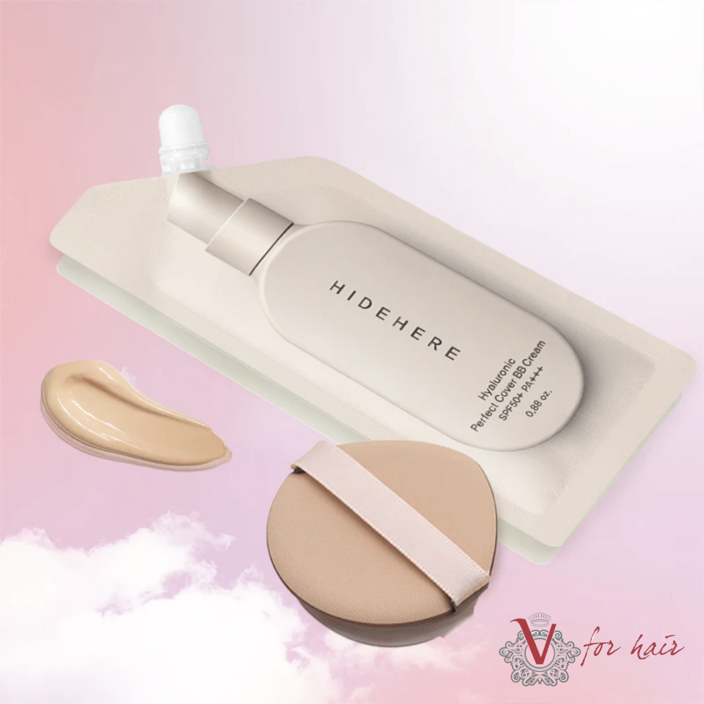 HIDEHERE - Hyaluronic Perfect Cover BB Cream - 25ml with powder puff