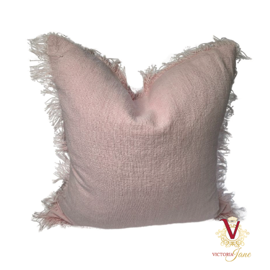 Pink Linen Cushion Cover chopped