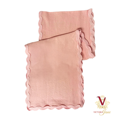 Pink Linen Table Runner 
