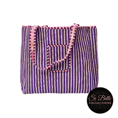 Pink Tiger Designer Carry All Tote Bags inside