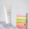 tilley Pink Lychee Hand & Nail Cream with assorted soaps