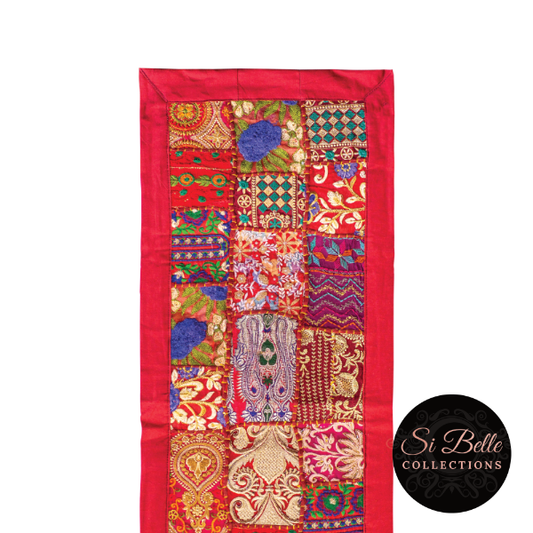 si belle collections Red Table Runner top