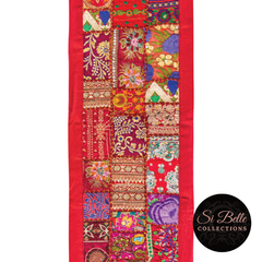 si belle collections Red Table Runner  middle