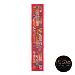 si belle collections Red Table Runner full