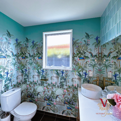 victoria jane Regal Harmony Wallpaper bathroom model