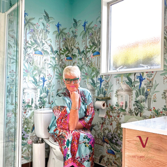 victoria jane Regal Harmony Wallpaper model victoria vicki ogden ofee bathroom