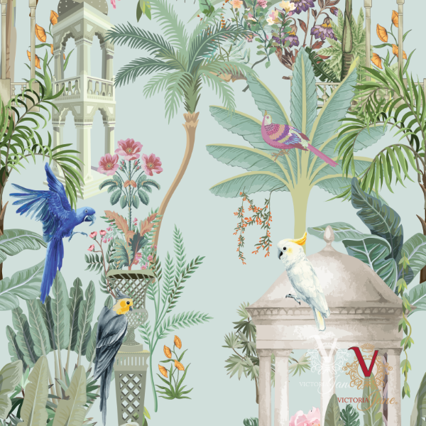 victoria jane Regal Harmony Wallpaper up close detail