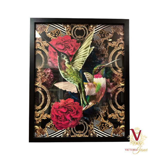 Rose Bird Framed Art