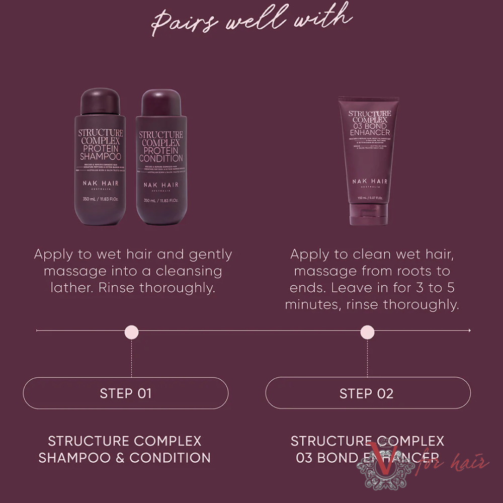 NAK - Structure Complex Protein Shampoo - 2 Sizes Available routine