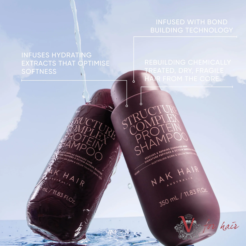NAK - Structure Complex Protein Shampoo - 2 Sizes Available benefits