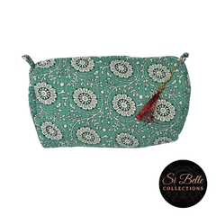 si belle collections Teal Paisley Pouch Bag Siingle