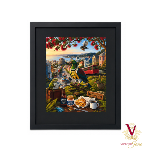 Wellington Kiwiana Framed Art