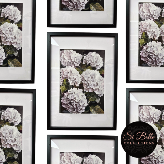 si belle collections Whispers in Bloom Framed Art Print repeated