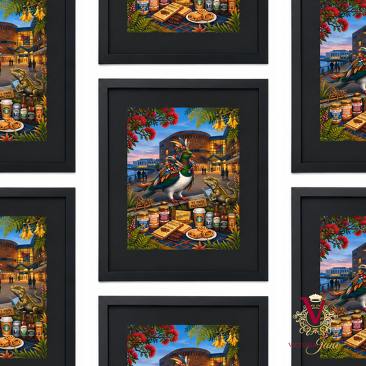 WOW Wellington Kiwiana Print repeated