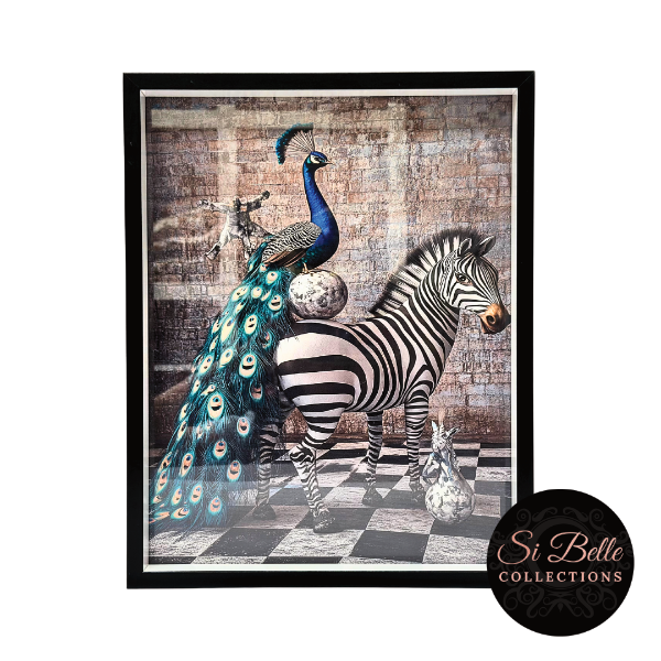 Zebra Enchanted Framed Art