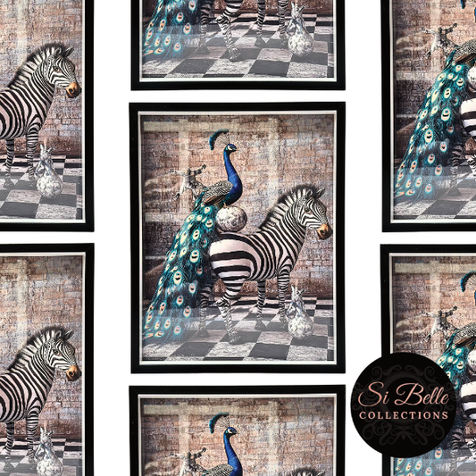 Zebra Enchanted Framed Art repeated