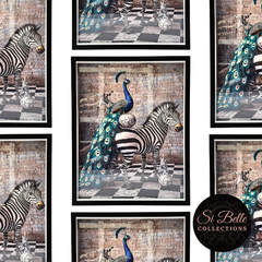 Zebra Enchanted Framed Art repeated