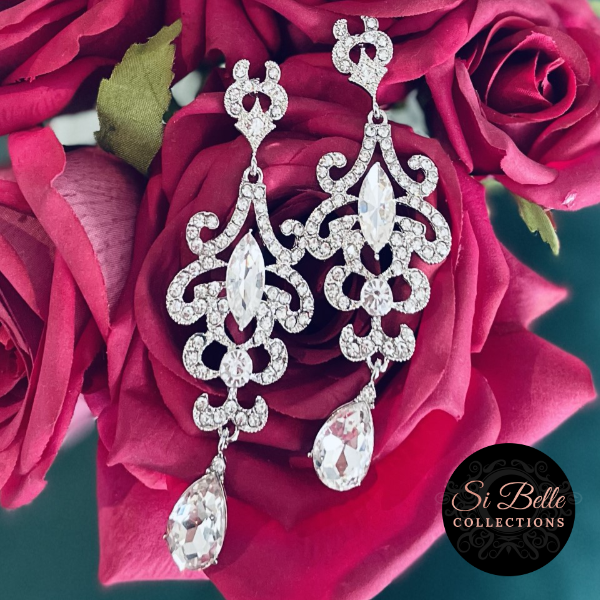 Si Belle Collections - Diamond Glam Earrings beautiful jewel