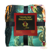 Victoria Jane - Peony Tiger high quality sherpa blanket colourful vibrant Forest Fantasy Collection folded beautiful packaging