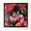 Victoria Jane Zebra Rose Framed Wall Art premium frame bright flower butterfly